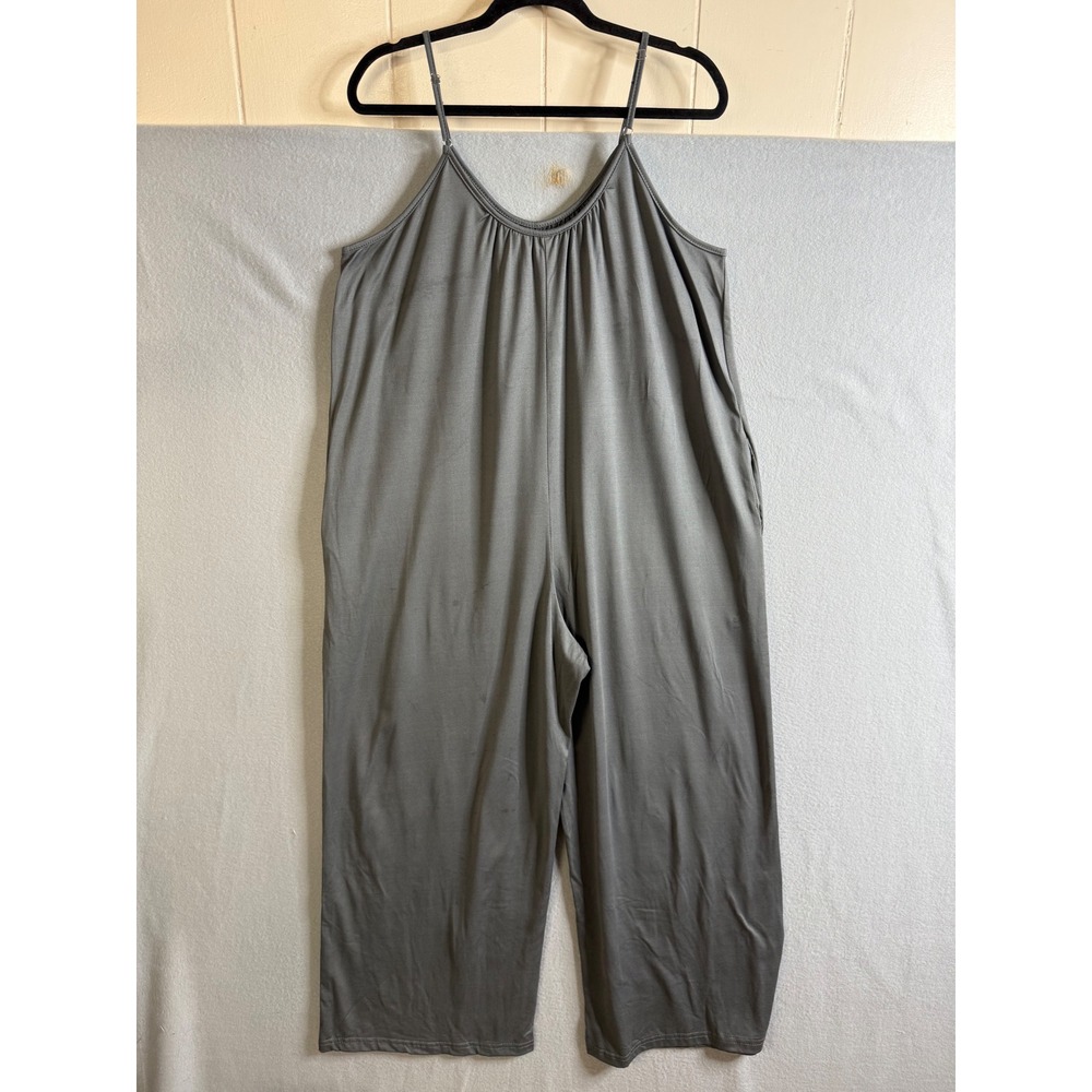 Sleeveless Jumpsuit‎ Women's Large Lounge Adjustable Straps Comfy One Piece